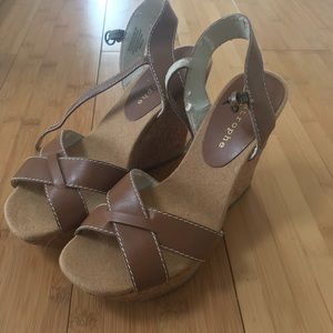 Cork and Leather Wedges